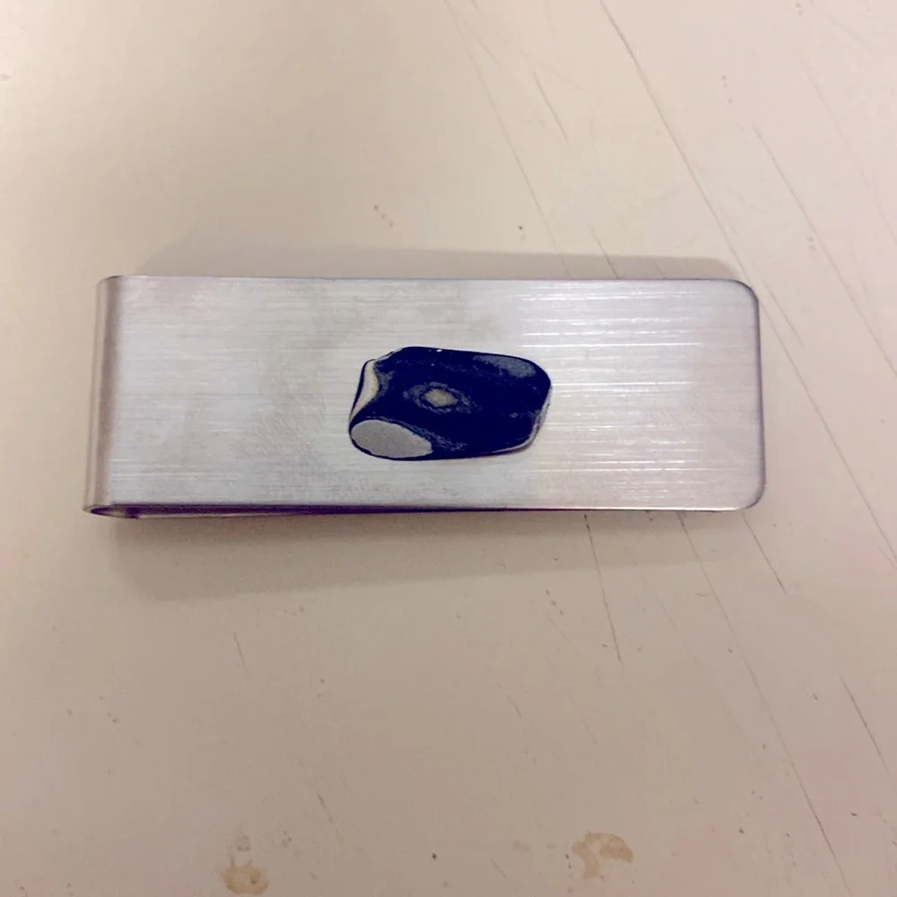 Fordite money clip